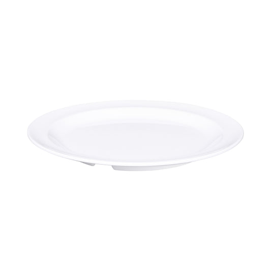 Melamine Round Plate - White