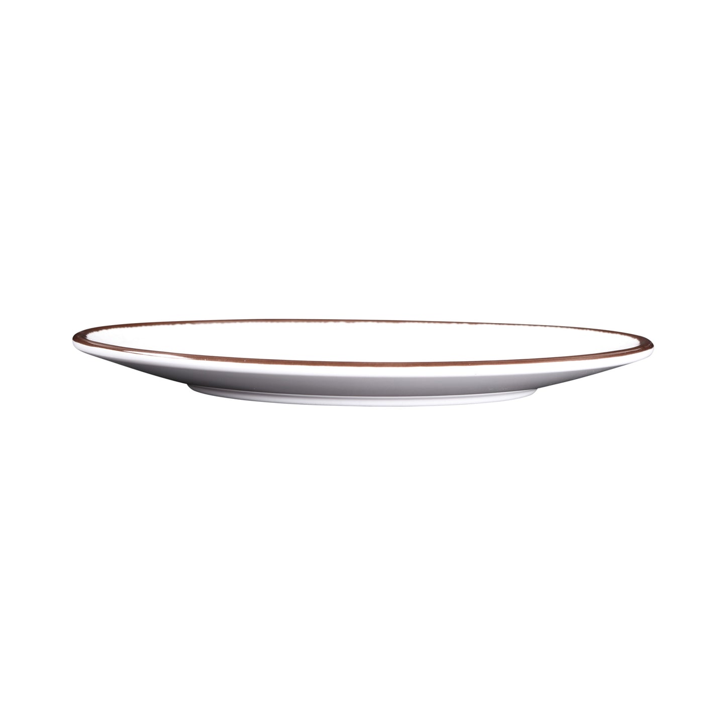 Melamine Oval Crackle Plate - White