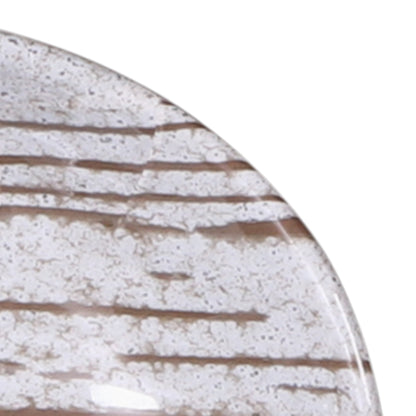 Melamine Oval Plate - Stardust White