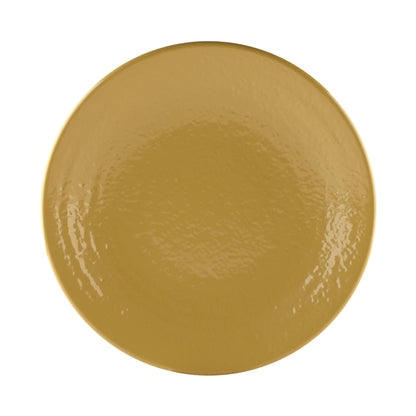Melamine Round Pebble Plate - Olive Oil