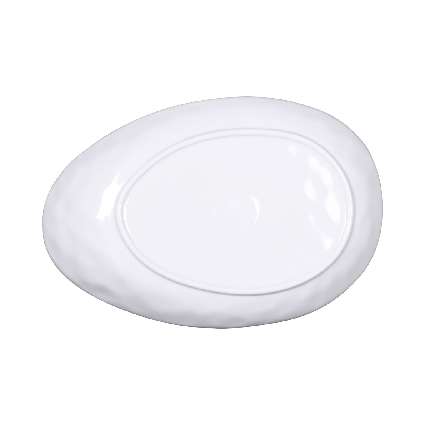 Melamine Deep Oval Plate - Black Design