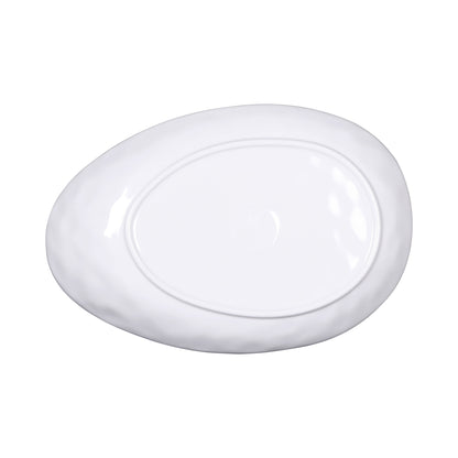 Melamine Deep Oval Plate - Black Design