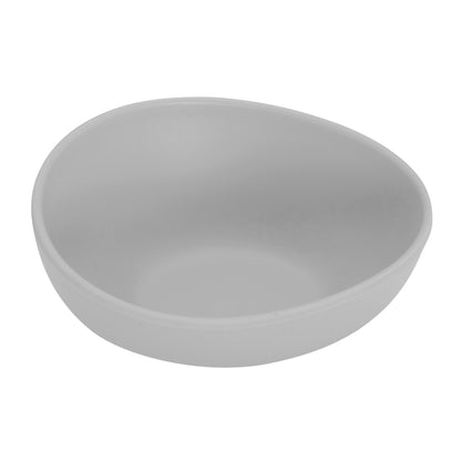 3 oz. Light Gray, Melamine, Small Side Dish Bowl, (4.5 oz. rim-full), 1.4" H, (1.6" Max H), 3.9" L x 3.4" W, G.E.T. Riverstone (12 Pack)