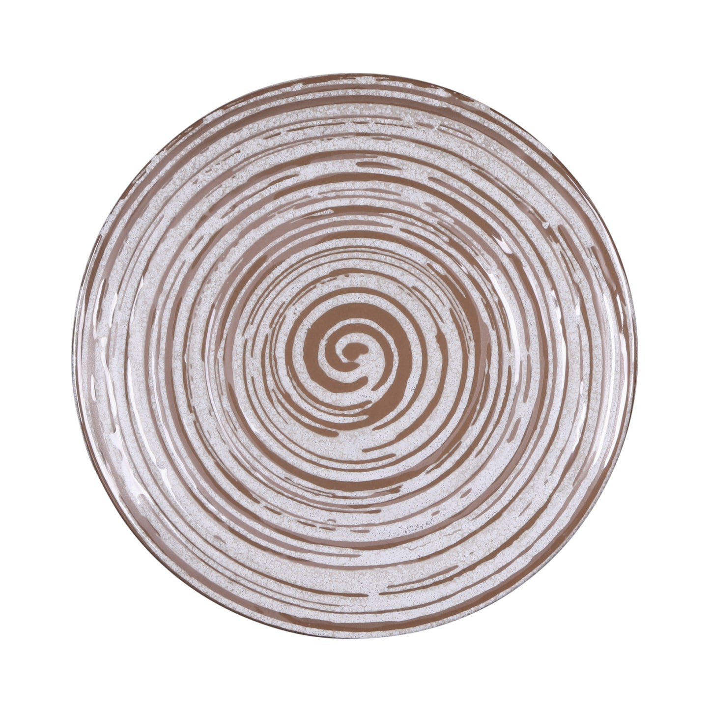 Melamine Round Plate - Stardust White