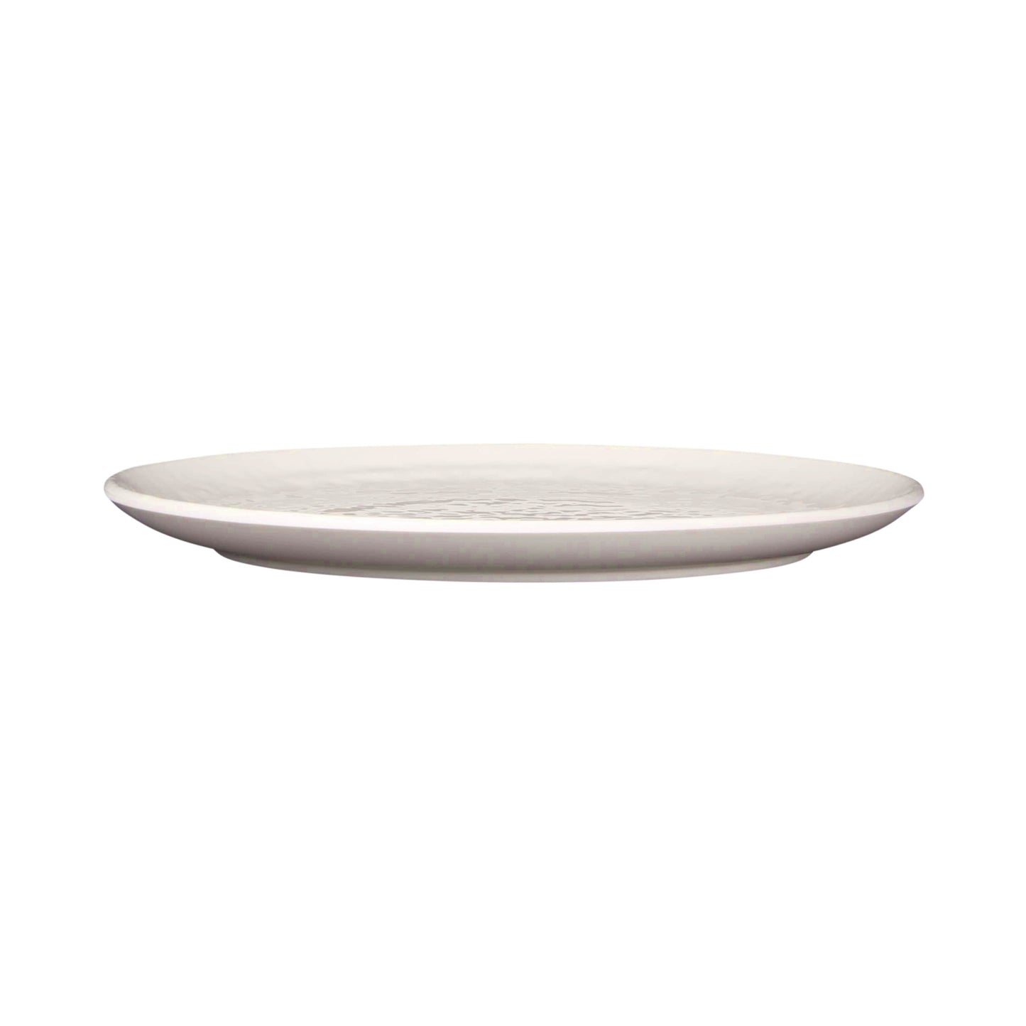 Round Pebble Plate, 9" dia. x 7/8" h., Pebble Top Gloss Sand, Bottom Matte Sand