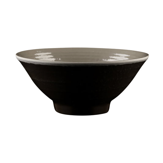 Melamine Bowl - Aubergine Matte Finish Outside/Mushroom Gloss Finish Inside