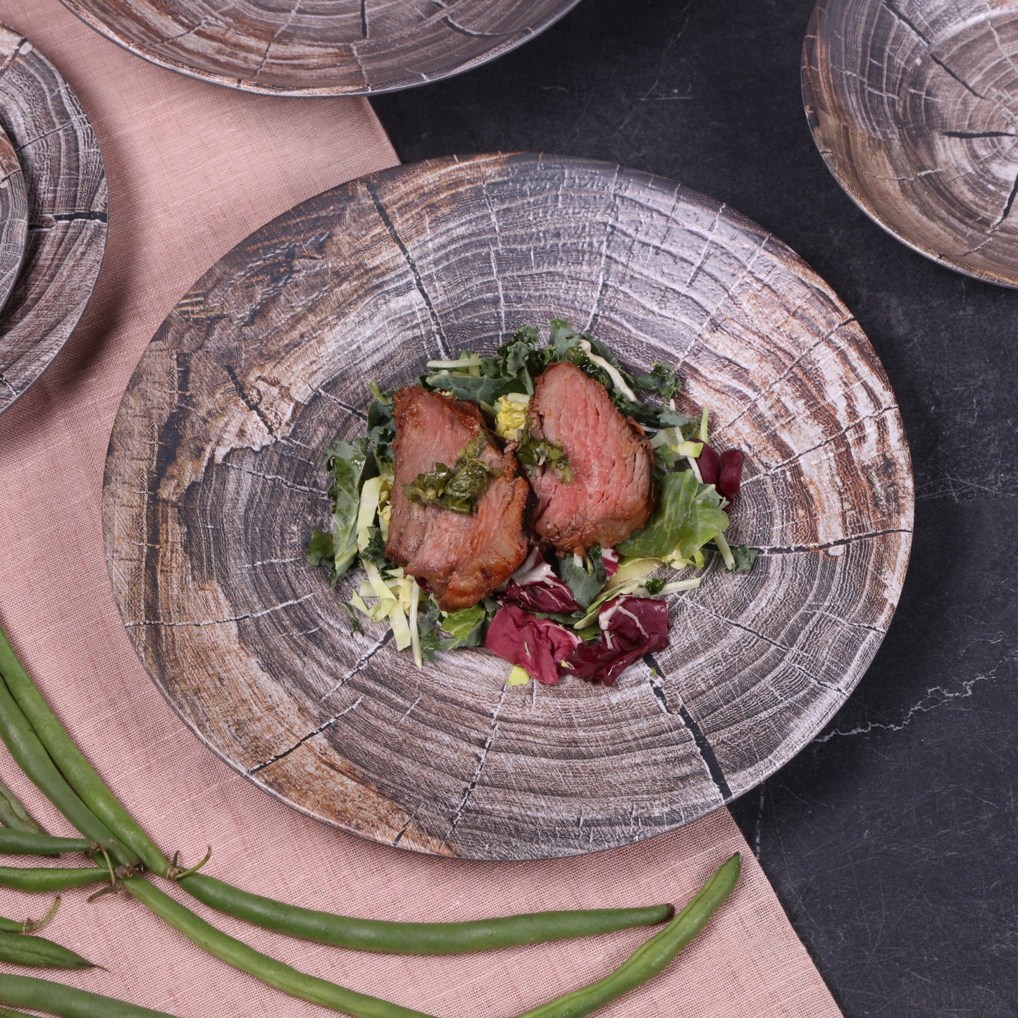 Melamine Round Plate - Knotwood