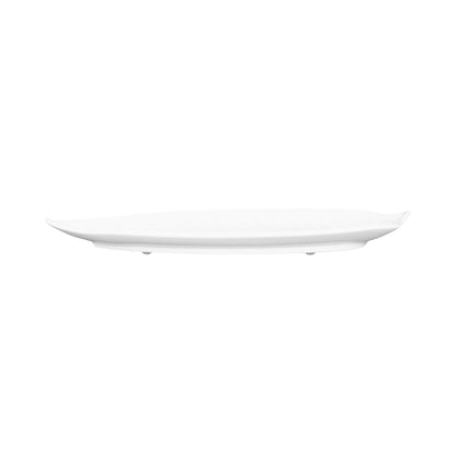 Melamine Medium Leaf Platter - White