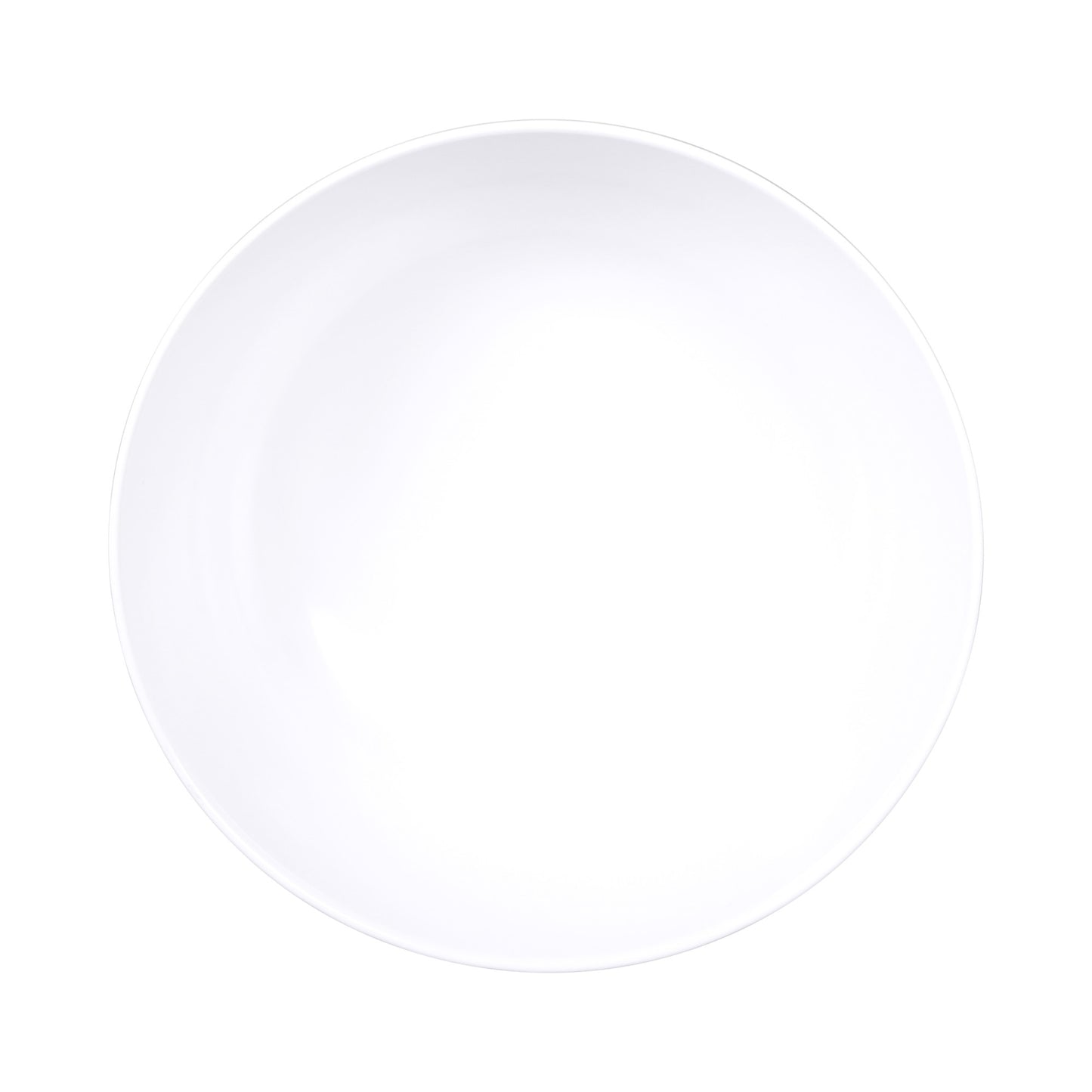 Melamine Large Round Bowl - White