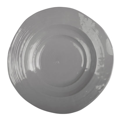 Melamine Irregular Round Serving Bowl - Gray