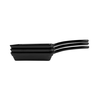 Melamine Faux Cast Iron Fry Pan - Black