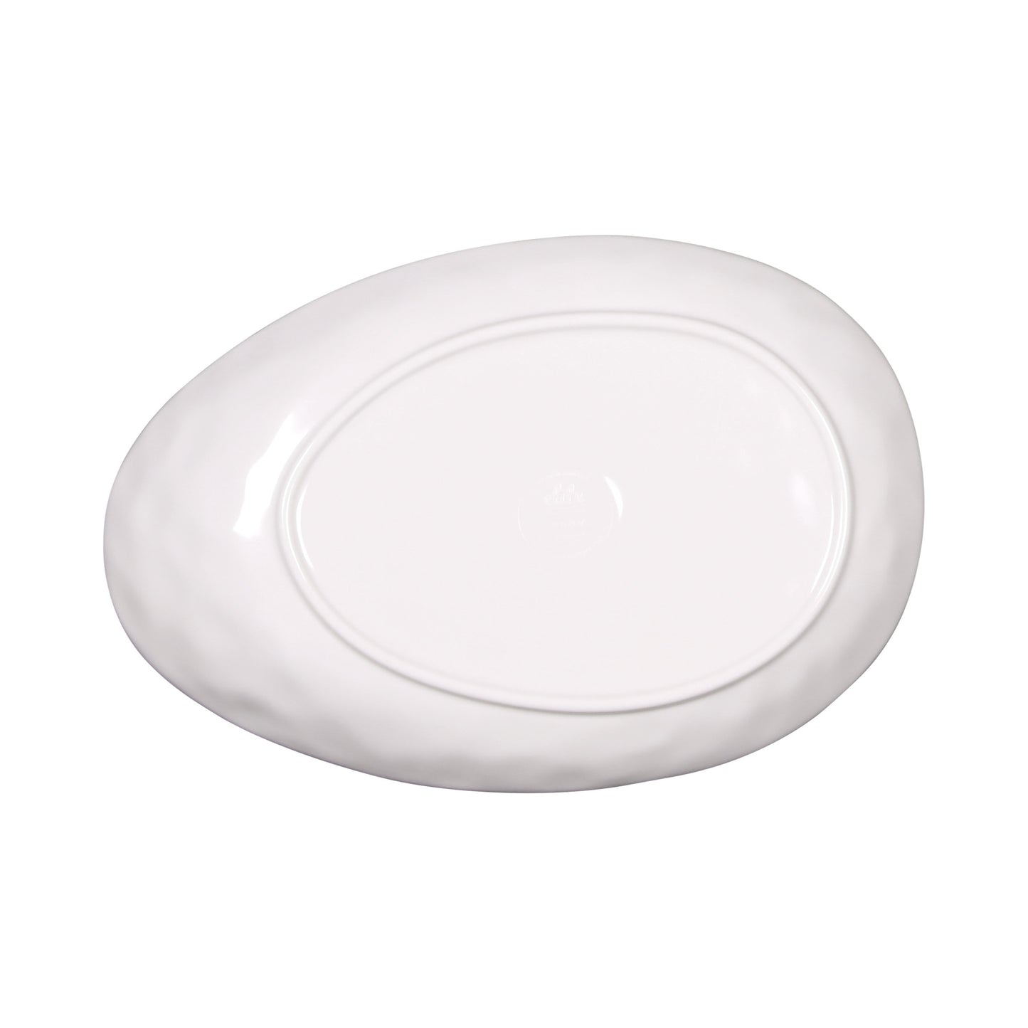 Melamine Deep Oval Plate - Taupe Design