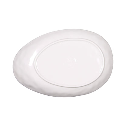 Melamine Deep Oval Plate - Taupe Design