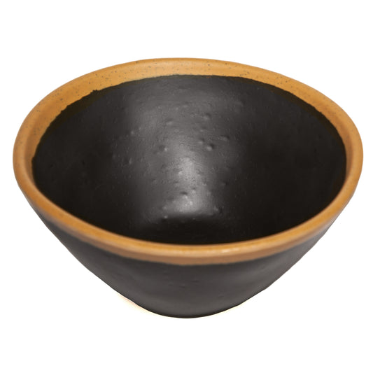 8 oz. Brown, Melamine, Small Side Salad, Soup, Bouillon Bowl, (12 oz. rim-full), 5" Top Dia., 2" Deep, G.E.T. Pottery Market Glazed (12 Pack)