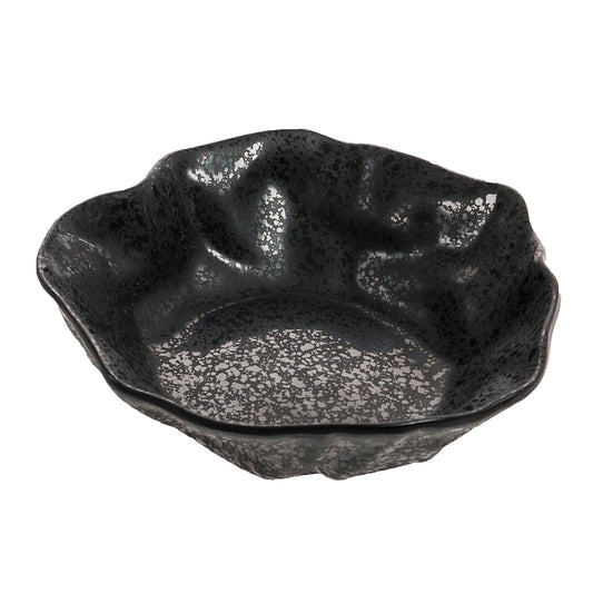 40.6 oz rainex showered black large melamine bowl, 9"L x 9"W x 2.25"H, GET, cheforward