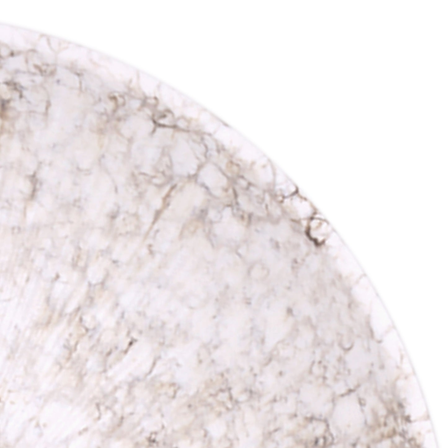 Melamine Round Bowl - Brown Marble