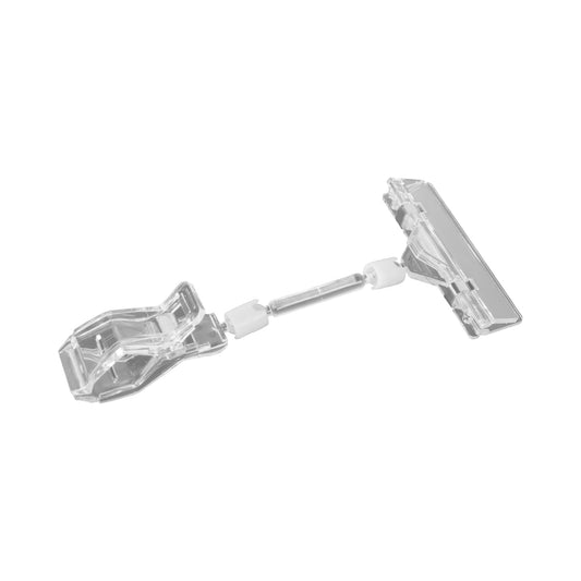 Polycarbonate Clip-on Spring Sign Holder - Clear Polycarbonate