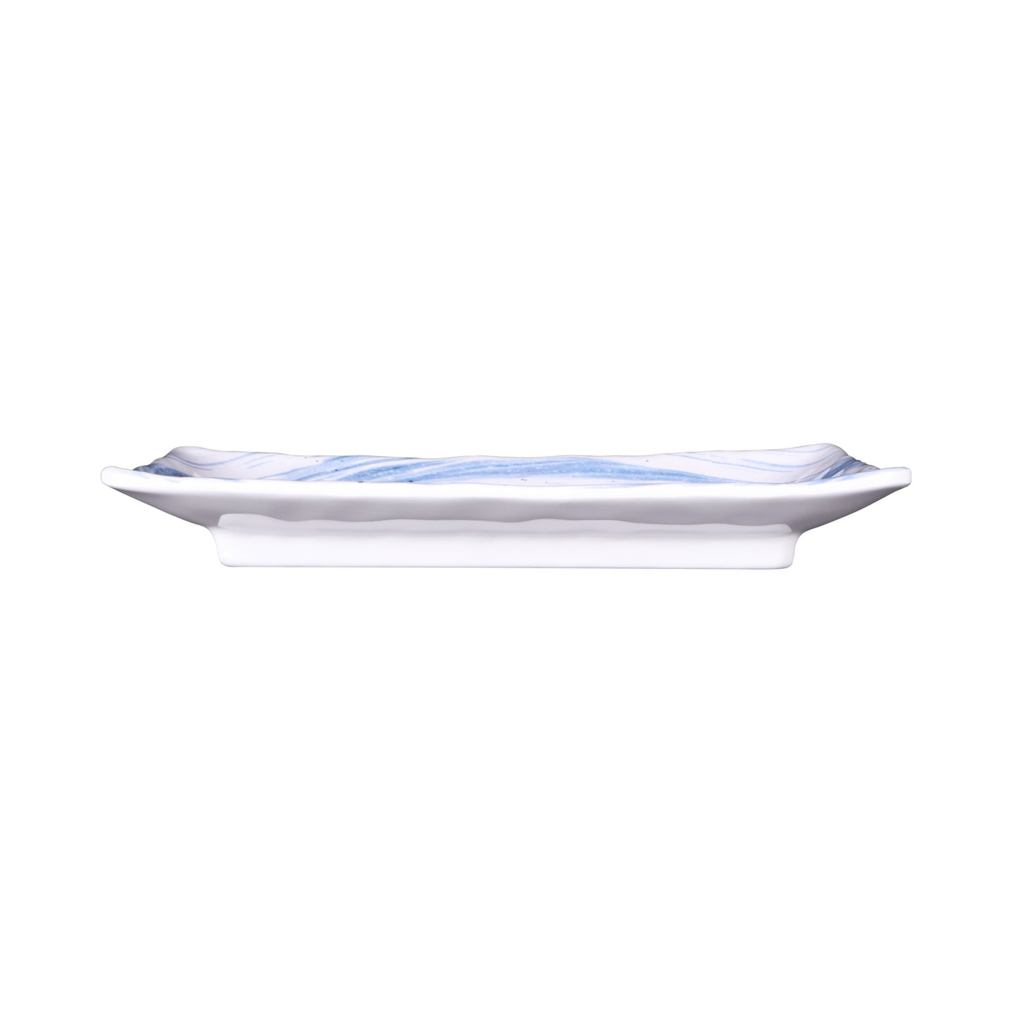 Melamine Rectangular Plate - Navy Design