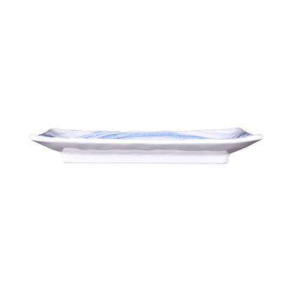 Melamine Rectangular Plate - Navy Design