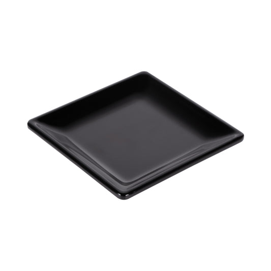 Melamine Square Plate - Black