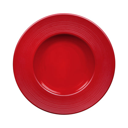 Melamine Round Past/Soup Bowl - Red Glaze