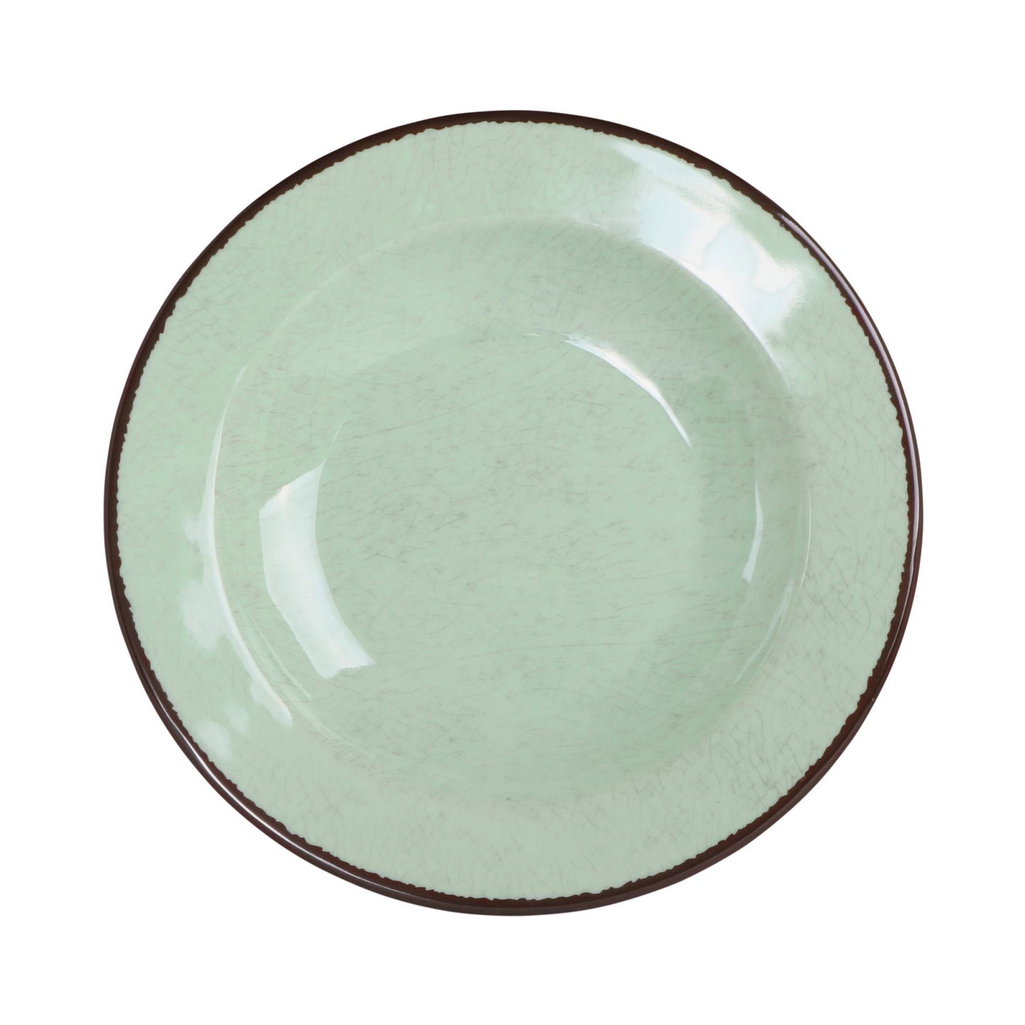 Melamine Round Crackle Pasta/Soup Bowl - Hemlock