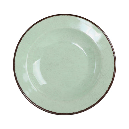 Melamine Round Crackle Pasta/Soup Bowl - Hemlock