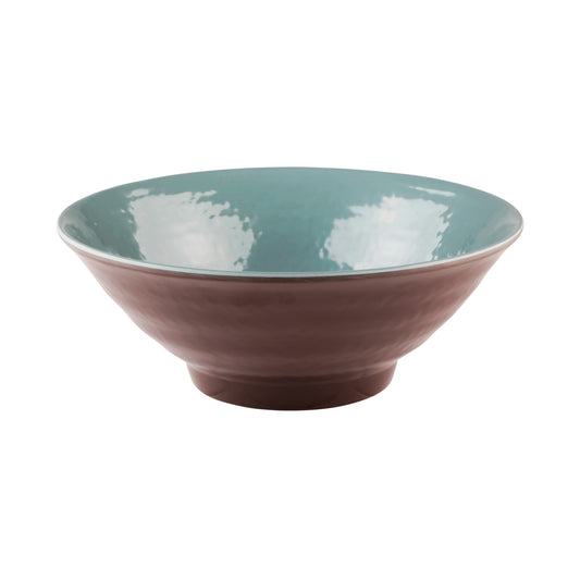 Melamine Bowl - Aubergine Matte Finish Outside/Abyss Gloss Finish Inside