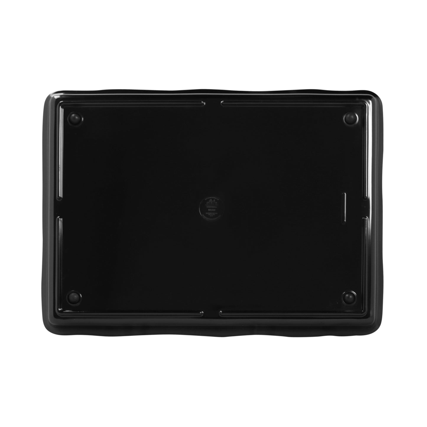 Melamine Rectangular Organic Tray - Black