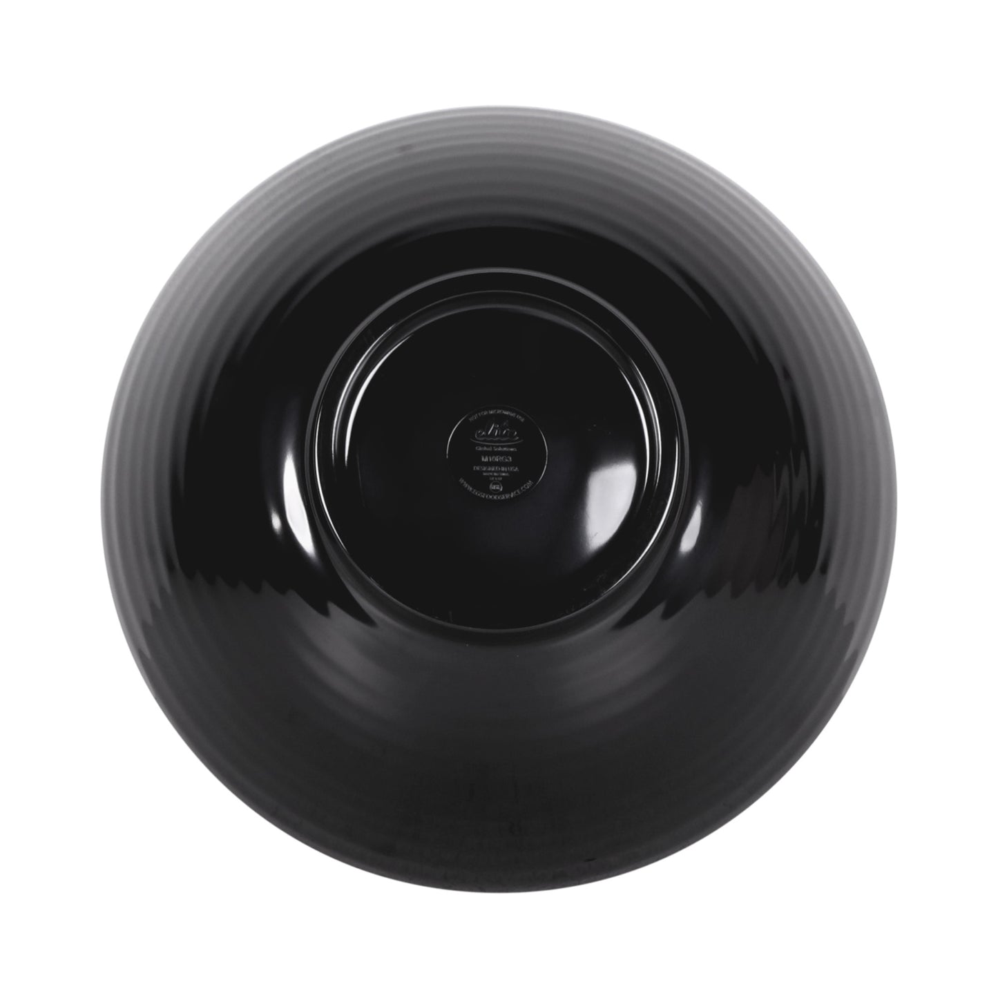 Melamine Round Ring Bowl - Black