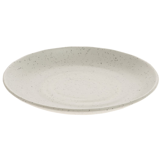 8.3" infuse stone natural round melamine plate (medium), 8.3"L x 8.3"W x 1.1"H, GET, cheforward