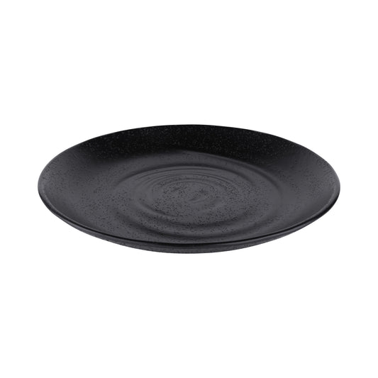 Melamine Round Plate - Black