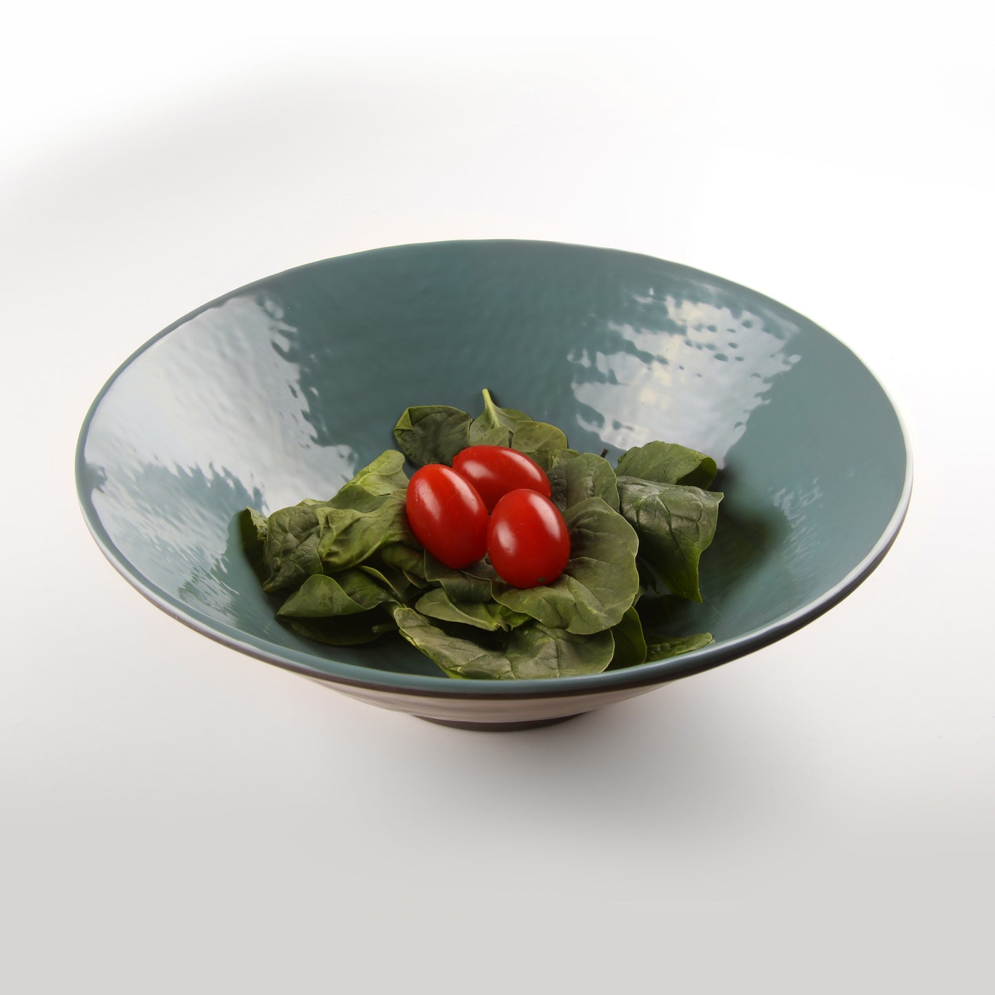 Melamine Bowl - Aubergine Matte Finish Outside/Abyss Gloss Finish Inside