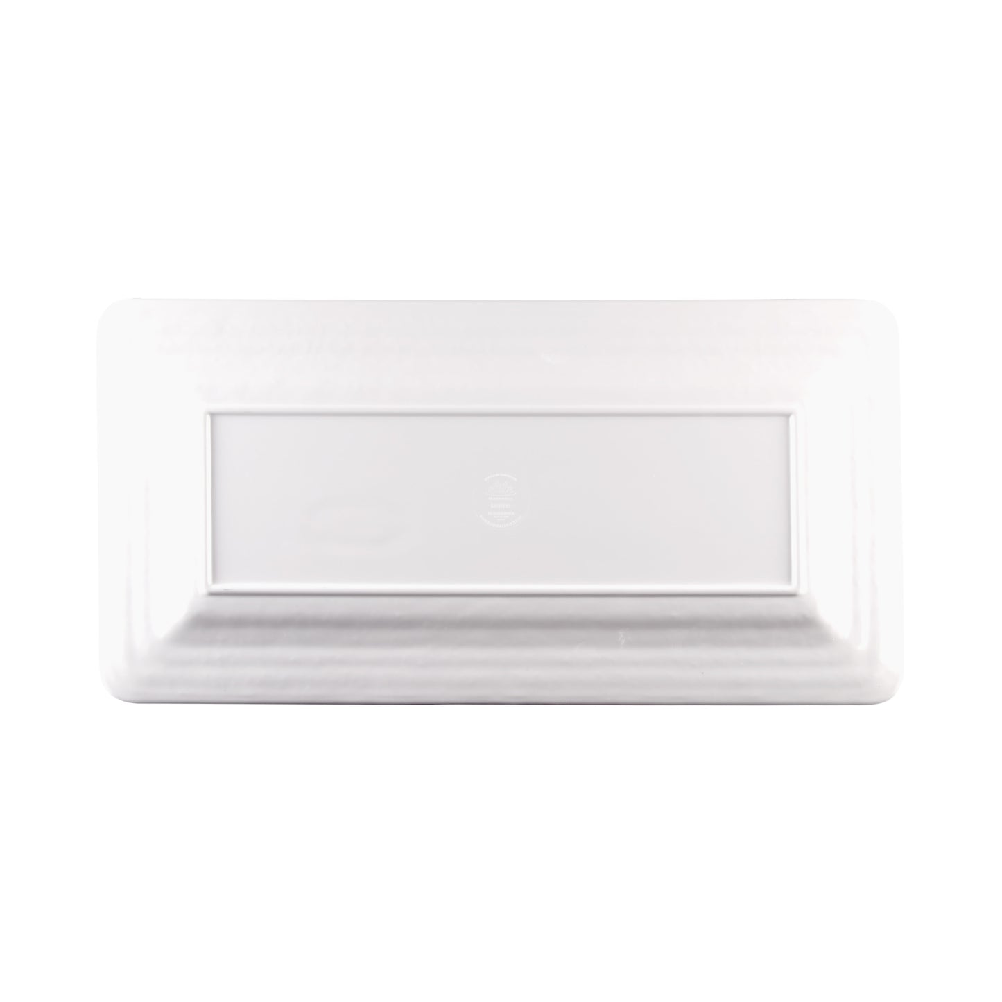 Melamine Rectangular Pebble Tray - White