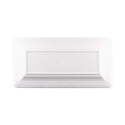 Melamine Rectangular Pebble Tray - White