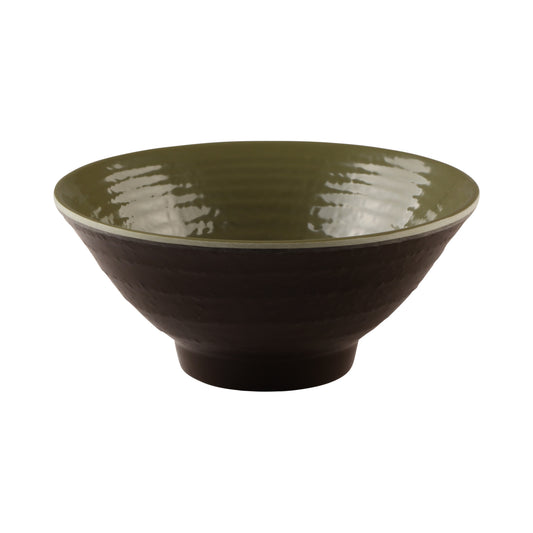 Melamine Bowl - Aubergine Matte Finish Outside/Lizard Gloss Finish Inside