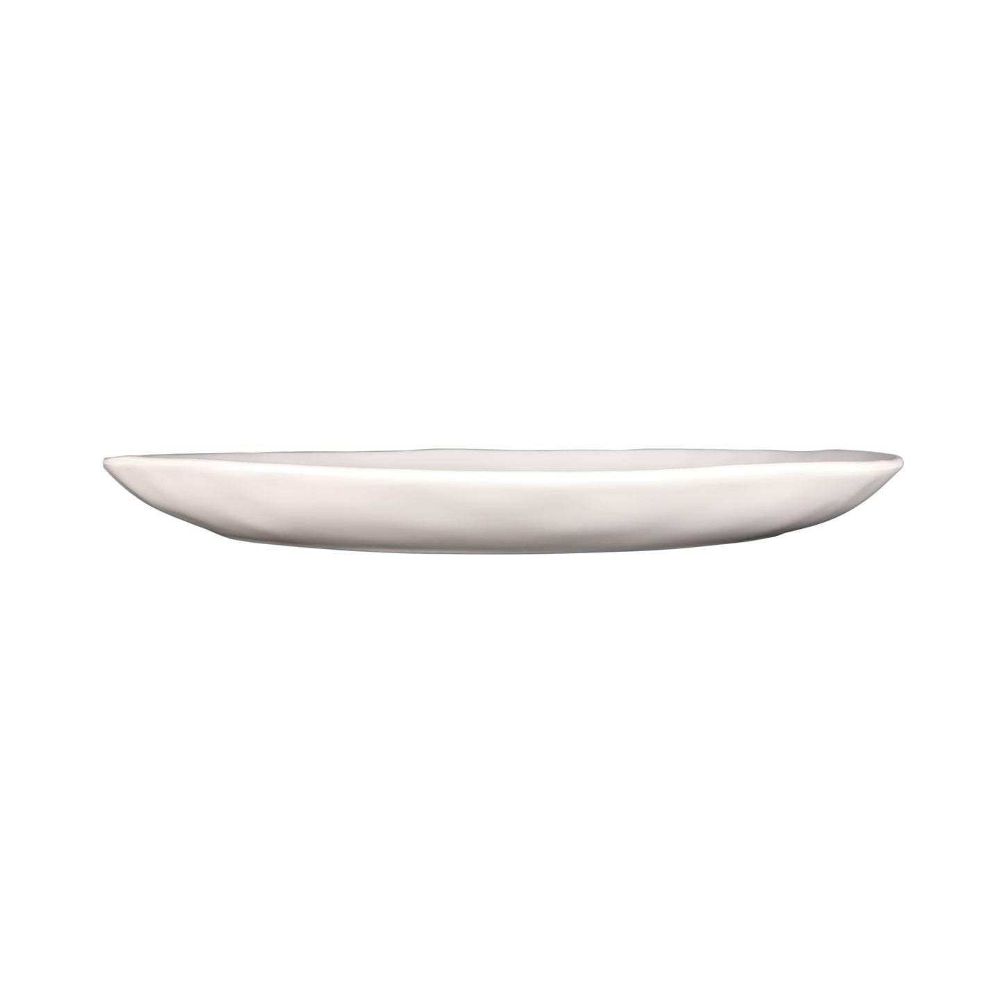 Melamine Round Plate - Cream Glaze