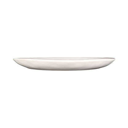 Melamine Round Plate - Cream Glaze