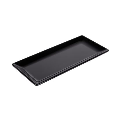 Melamine Rectangular Plate - Black