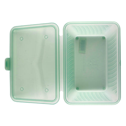 Half Size Polypropylene, Jade, Flat Top Food Reusable Container, 9" L x 6.5" W x 2" H, G.E.T. Eco-Takeout's (12 Pack)
