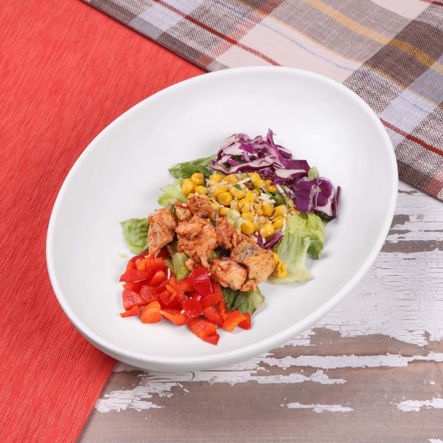 Melamine Deep Oval Plate - Off White
