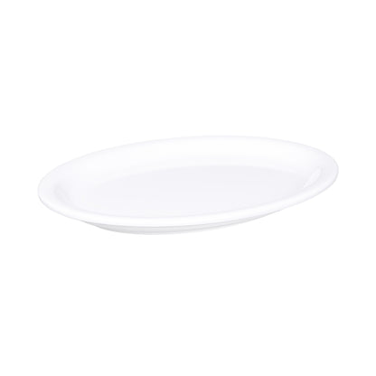 Melamine Oval Plate - White