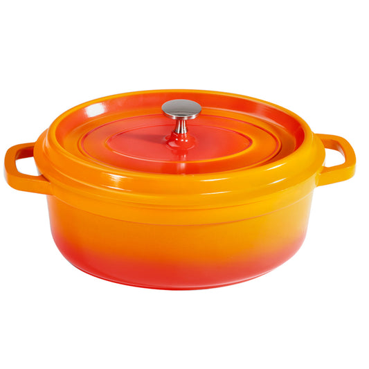3.5 qt. (3.75 qt. rim-full), 10.25" x 7.88" Induction Ready Oval Dutch Oven w/ Lid, 3.5" deep