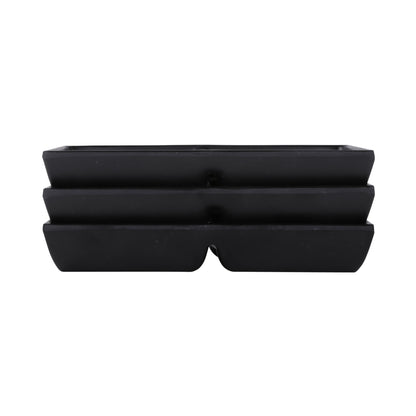 Melamine 2 Compartment Sauce Dish - Black