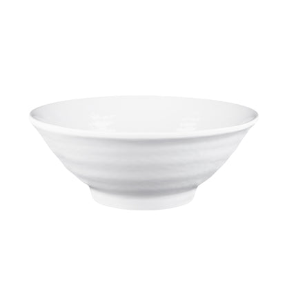 Melamine Bowl - White Matte Finish Outside/White Gloss Finish Inside