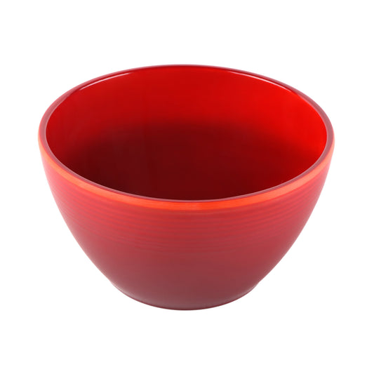 Melamine Round Bowl - Red Glaze