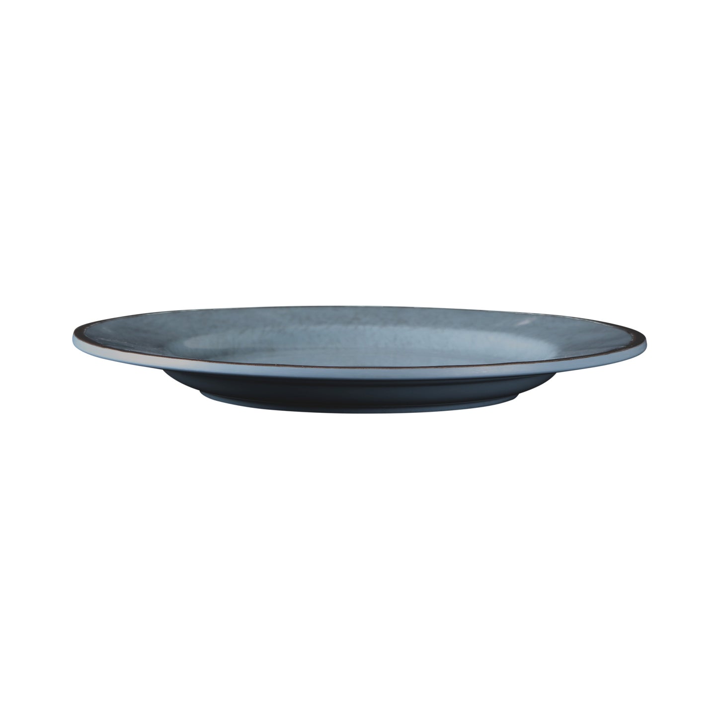 Melamine Round Crackle Plate - Cameo Blue