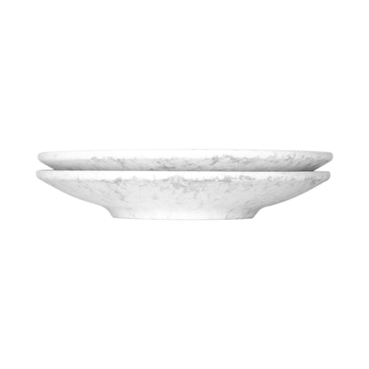 Melamine Round Plate - Gray Marble