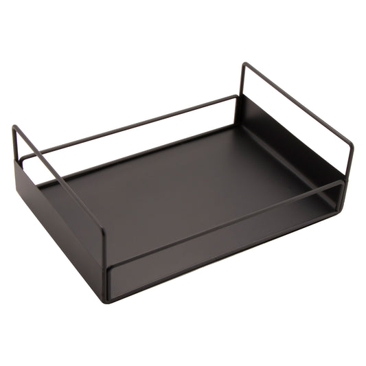 Metal 6 Container Condiment stand 1 level, designed to hold 6@ 4" x4" x 4" Condiment Bowls, 121/2" x 8 1/2" x 3 3/4"