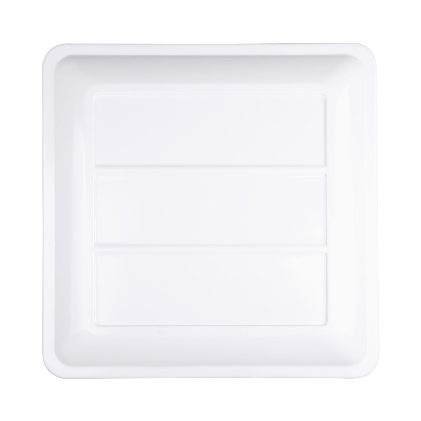 Melamine Square Coupe Platter - White